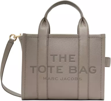 Сумка-тоут «The Leather Small» цвета тауп Marc Jacobs