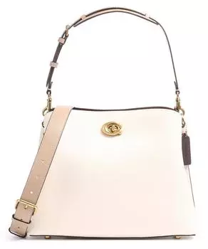 Сумка-Ведро Willow из зерненой кожи Coach, белый