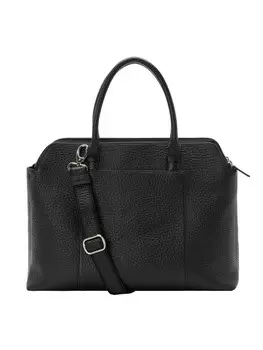 Сумка VLD VOi Leather Design Hirsch Kala Handtasche Leder 40 cm Laptopfach, черный