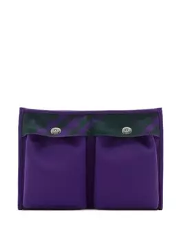 Сумка в клетку Burberry, фиолетовый