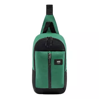 Сумка warp sling bag 'green black' Vans, зеленый