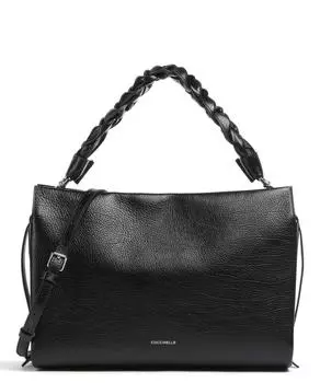 Сумка-ведро Boheme Shiny Goat из зерненой кожи Coccinelle, черный