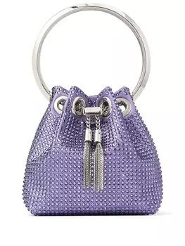 Сумка-ведро Jimmy Choo Bon Bon мини, фиолетовый
