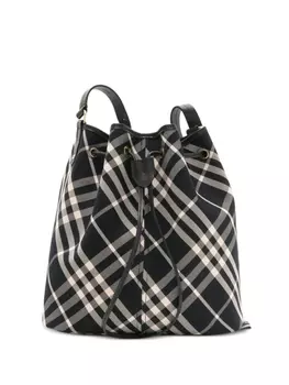 Сумка-ведро Burberry Check, черный