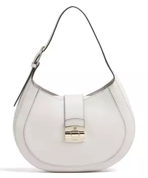 Сумка-ведро Club 2 M из зерненой кожи Furla, белый