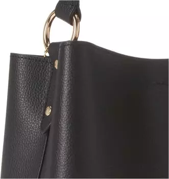 Сумка-ведро COACH Town, черная бычья кровь