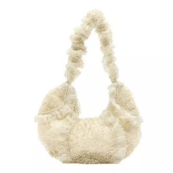Сумка Zara Beaded Shoulder, белый