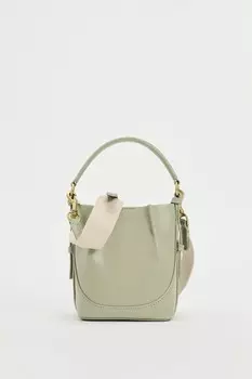 Сумка Zara Mini Bucket, зеленый