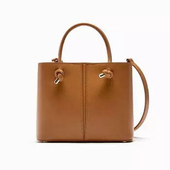 Сумка Zara Mini City, коричневый