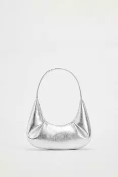 Сумка Zara Oval Shoulder, серебрянный