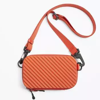 Сумка Zara Rigid Crossbody, оранжевый