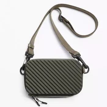 Сумка Zara Rigid Crossbody, темно-зеленый