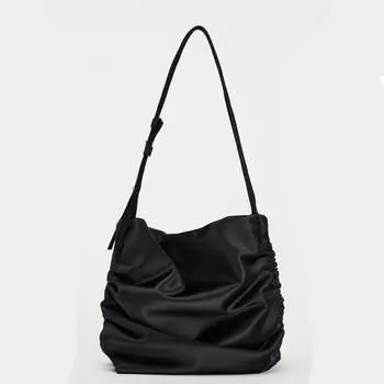 Сумка Zara Satin-effect, черный