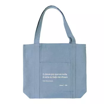 Сумка Zara Wallpaper Slogan Tote, голубой