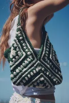Сумка ZARA, зеленый