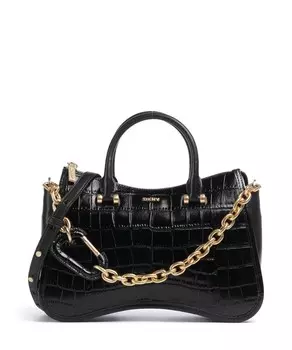 Сумочка Adria из тисненой яловой кожи. Dkny, черный