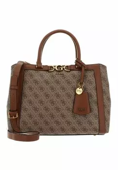 Сумочка Dagan Triple Compartment Satchel Guess, цвет latte logo