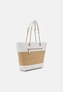 Сумочка Delfa Tote Guess, натуральный/белый