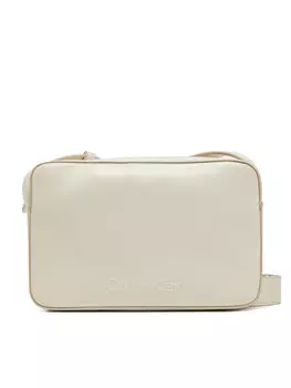 Сумочка Embossed Logo Camera Bag K60K612555 Calvin Klein, бежевый