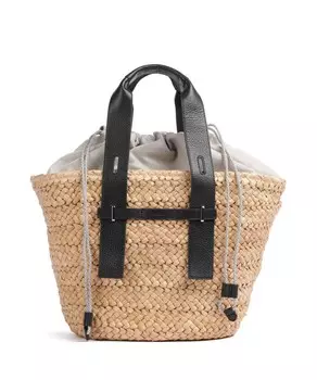 Сумочка giove m рафия, хлопок Furla, белый