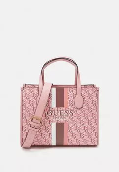 Сумочка Guess SILVANA COMPARTMENT TOTE, розовый