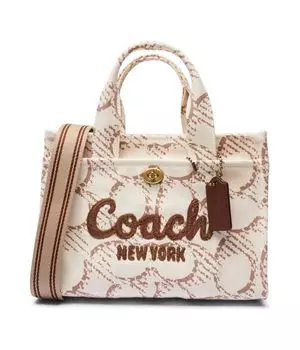 Сумочка из холста Coach, желтый