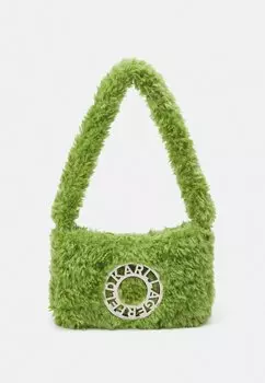 Сумочка KARL LAGERFELD DISK ZIP, зеленый