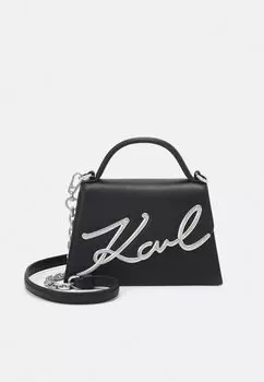 Сумочка KARL LAGERFELD SIGNATURE CROSSBODY, черный