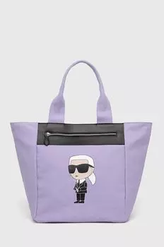 Сумочка Карла Лагерфельда Karl Lagerfeld, фиолетовый