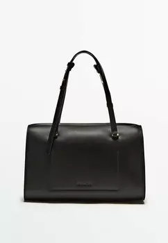 Сумочка Plain Bowling Massimo Dutti, черный