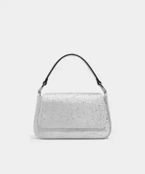 Сумочка с магнитной застежкой Aldo, серебряный