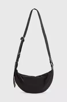 Сумочка в форме полумесяца AllSaints, черный