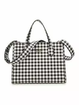 Сумочки в клетку виши Guess, черный