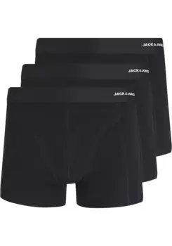 Сундук Jack & Jones "JACBASIC BAMBOO TRUNKS 3 PACK NOOS" (упаковка, 3 шт.), черный