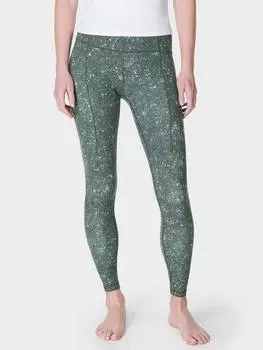 Супер мягкие леггинсы для йоги Sweaty Betty, цвет Green Multi Speckle