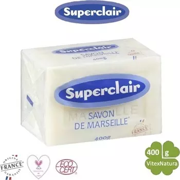 Superclair Savon De Marseille с глицерином - Мыло блок 400гр