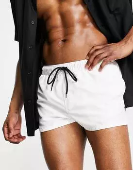 Суперкороткие белые плавки ASOS DESIGN