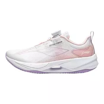 Суперлегкие 21 детские кроссовки GS Low-top Standard белые/персиково-розовые Lining Young