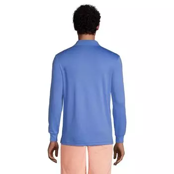 Супермягкая футболка-поло Big & Tall Supima Lands' End, черный