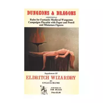 Supplement #3 - Eldritch Wizardry (1st Printing), Basic Dungeons & Dragons (Original Edition) - Box Sets & Core Rules, мягкая обложка