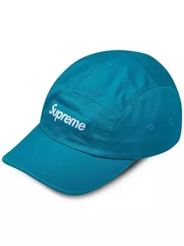Supreme твиловая кепка, синий