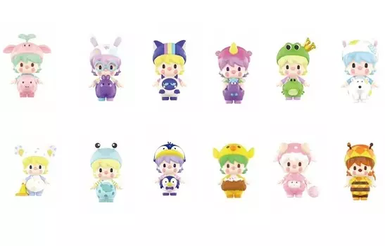Сюрприз-бокс с фигуркой Pop Mart Sweet Beans Animal Baby Collection, 1 случайная фигурка