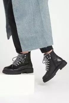 Susanna черные кожаные походные ботинки Jones Bootmaker, черный