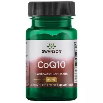 Swanson, Коэнзим Q10 100 мг, 50 капсул.