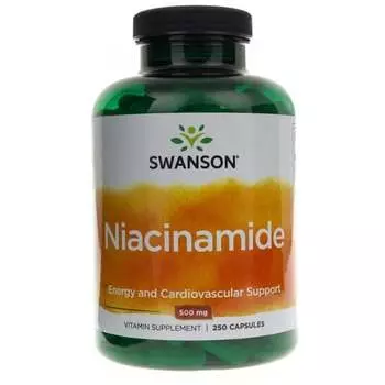 Swanson, Ниацинамид, 500 мг, 250 капсул