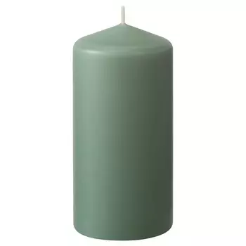 Свеча Ikea Dagligen 14 см, зеленый