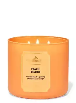 Свеча с 3 фитилями Peach Bellini, 14.5 oz / 411 g, Bath and Body Works