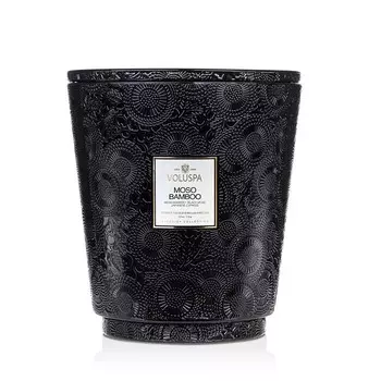 Свеча Voluspa Moso Bamboo 5 Wick Hearth, 123 унции, белый