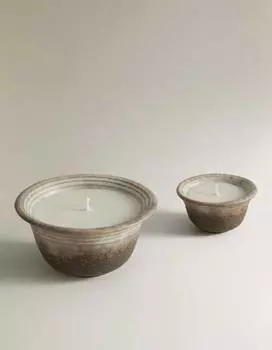 Свеча Zara Home Ceramic Candle, серый