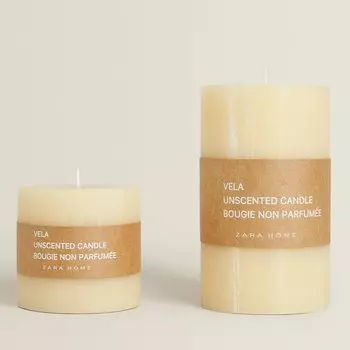Свеча Zara Home Cylindrical, желтый